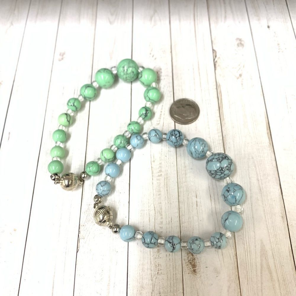 Blue Green Stone Magnetic Bracelets‎